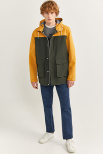   Parka bloque color repelente agua