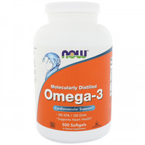 NOW Foods, ������ ������� �����-3, 180 ��� / 120 ���, 500 ������
