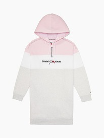 TH COLORBLOCK HOODIE DRESS Light Grey Heather