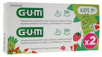 cocooncenter  	 GUM Kids Fluoride Toothpaste 3 Years and + 2 x 50ml 