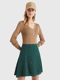 TH 10%  SLIM FIT HENLEY SWEATER Countryside Khaki Countryside Kha