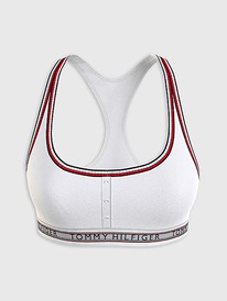 TH RACERBACK LOGO BRALETTE White