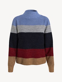 TH  STRIPE MOCKNECK SWEATER Desert Sky Colorblock Stp