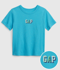 GAP Toddler 100% Organic Cotton Mix and Match Graphic T-Shirt blue