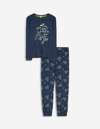 takko PYJAMA SET AUS LANGARMSHIRT UND HOSE - PRINT