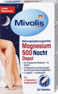 dm Mivolis Magnesium 500 Nacht Depot, 30 St, 43 g