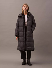 Calvinklein Hooded Puffer Jacket Forged Iron