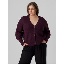 Sportsdirect Vero Moda Vmlea Cardigan Plus Size Winetasting