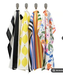 ikea RINNIG Geschirrtuch, bunt gemustert, 45x60 cm