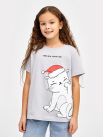 Mark Formelle ФУТБОЛКА ДЛЯ ДЕВОЧЕК (верхняя) 117835 117835 св.серый +печать 8962 Mark Formelle ФУТБОЛКА ДЛЯ ДЕВОЧЕК (верхняя) 117835 117835 св.серый +печать 8962