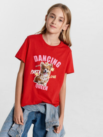 Mark Formelle ФУТБОЛКА ДЛЯ ДЕВОЧЕК 117835 117835 красный +печать2 75369 Mark Formelle ФУТБОЛКА ДЛЯ ДЕВОЧЕК 117835 117835 красный +печать2 75369