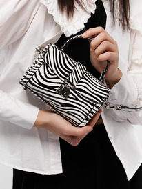LACCOMA сумка НИM19-зебра натуральная кожа хлопок LACCOMA сумка НИM19-зебра натуральная кожа хлопок