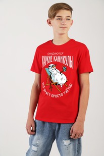 Фуфайка (футболка) для мальчика Карнавал-2 ФМ-031 КРАСНЫЙ Фуфайка (футболка) для мальчика Карнавал-2 ФМ-031 КРАСНЫЙ