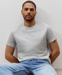 HM REGULAR FIT T-SHIRT Grey marl