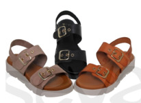 sevacalzados Blusandal Damen Ledersandalen 58802BLU