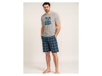 lidl Herren Pyjama beige/blau