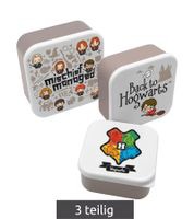 outlet46 3-teiliges Harry Potter Brotdosen Set in den Größen S 300 ml,